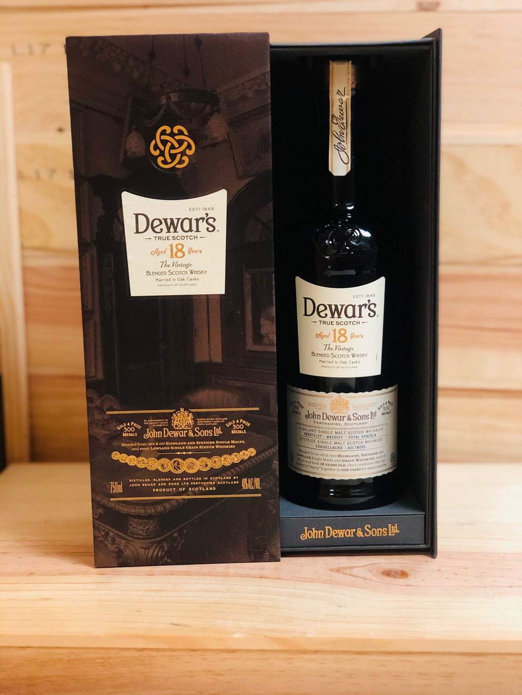 Dewar's 18 Year Old 'The Vintage' Blended Scotch Whisky Scotland Whisky