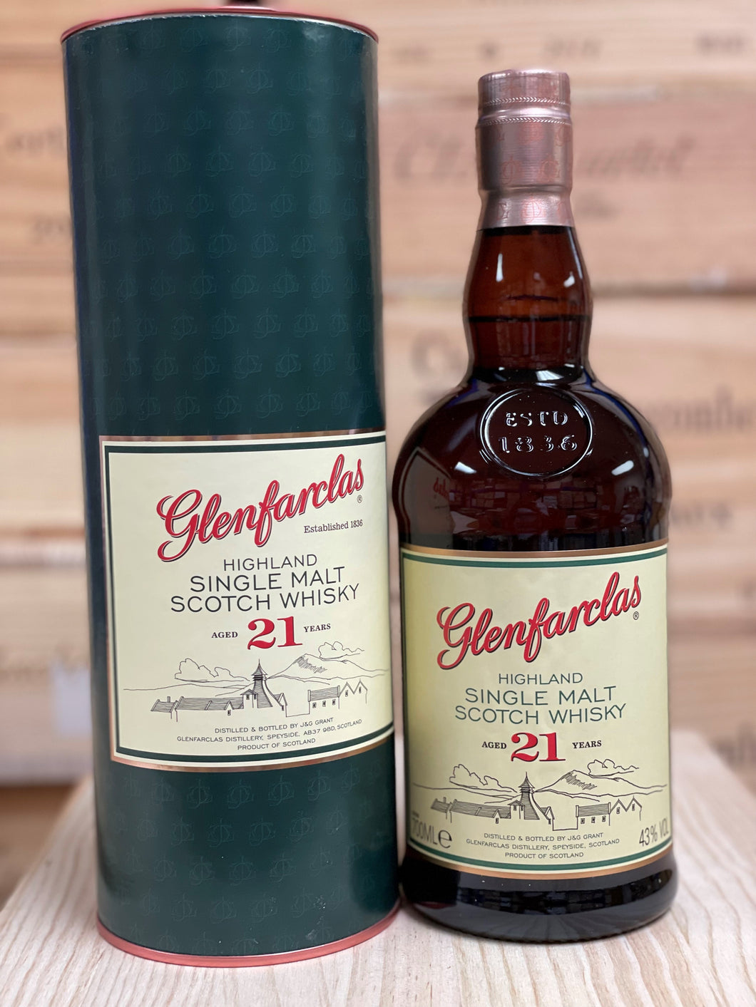 Glenfarclas 21 Year Old Single Malt Scotch Whisky Speyside, Scotland