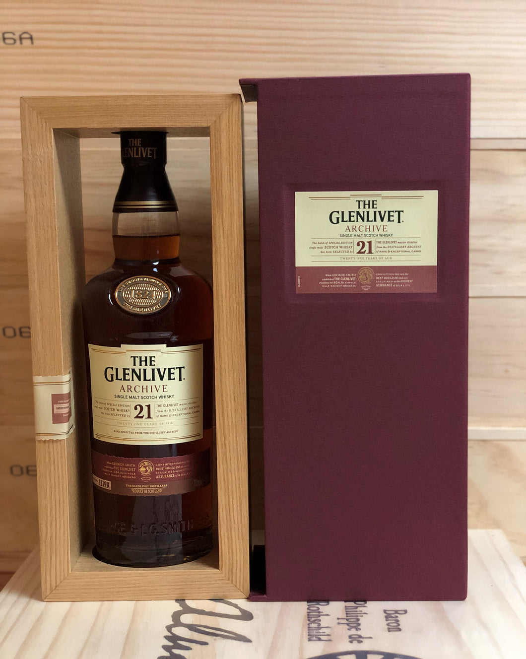 The Glenlivet 21 Years Old Single Malt Scotch Whisky, Speyside, Scotland