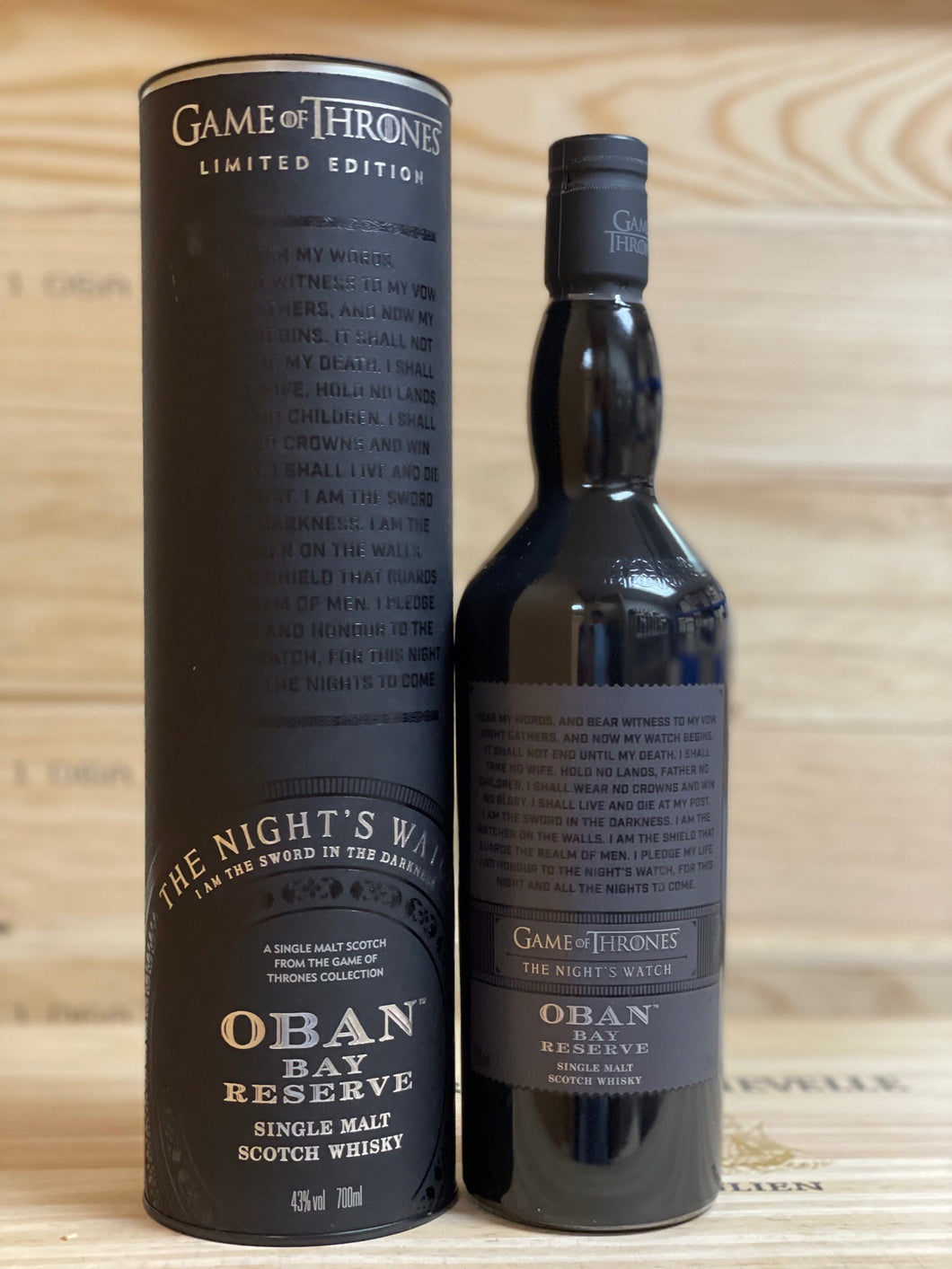 Oban Bay Reserve Game of Thrones Night's Watch Highland Single Malt Scotch Whisky