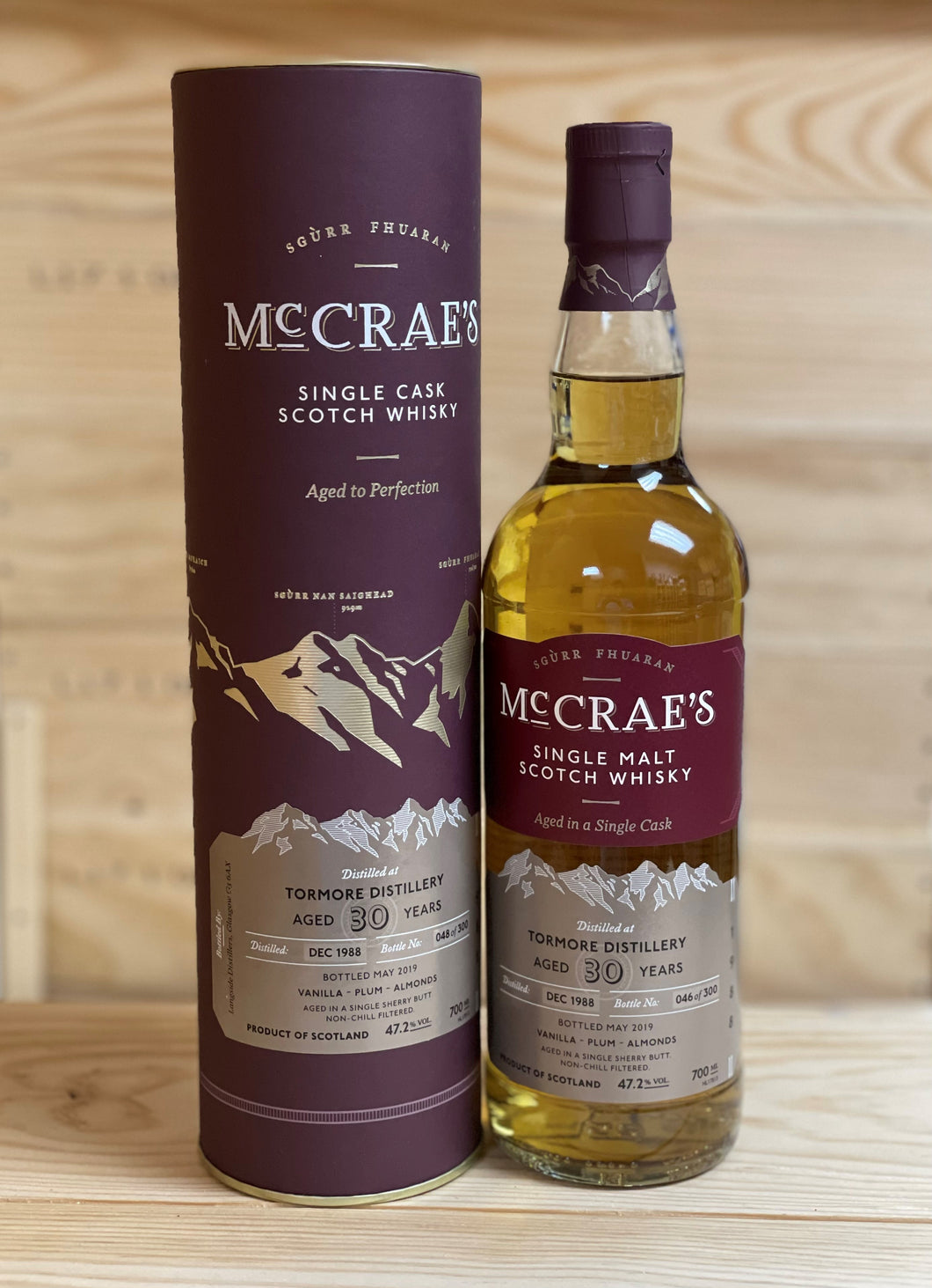 Tormore 30 Year Old Sherry Cask Mccraes 1988 2019 – Great Ocean