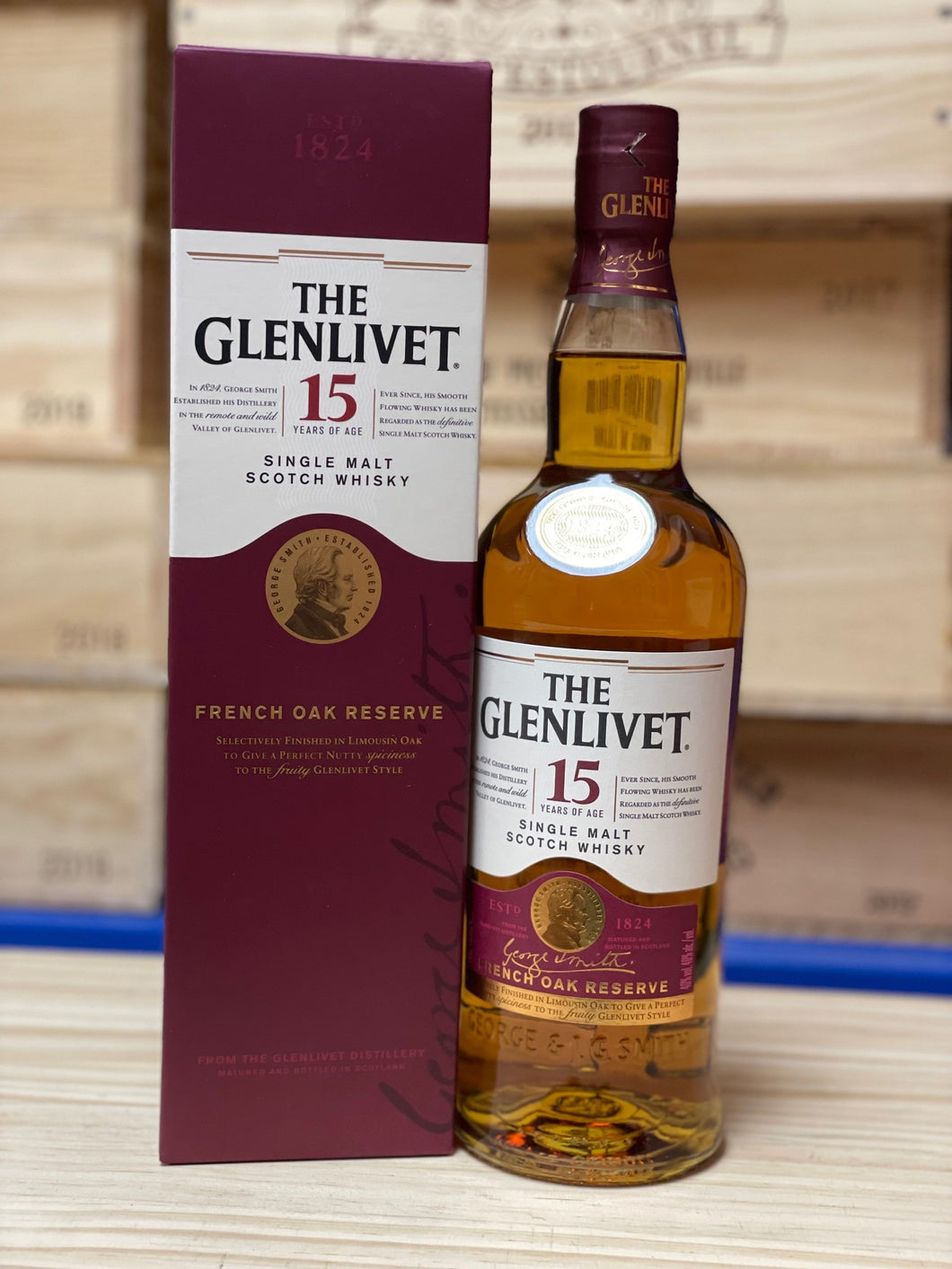 The Glenlivet 15 Year Old French Oak Reserve Single Malt Scotch Whisky, Speyside, Scotland